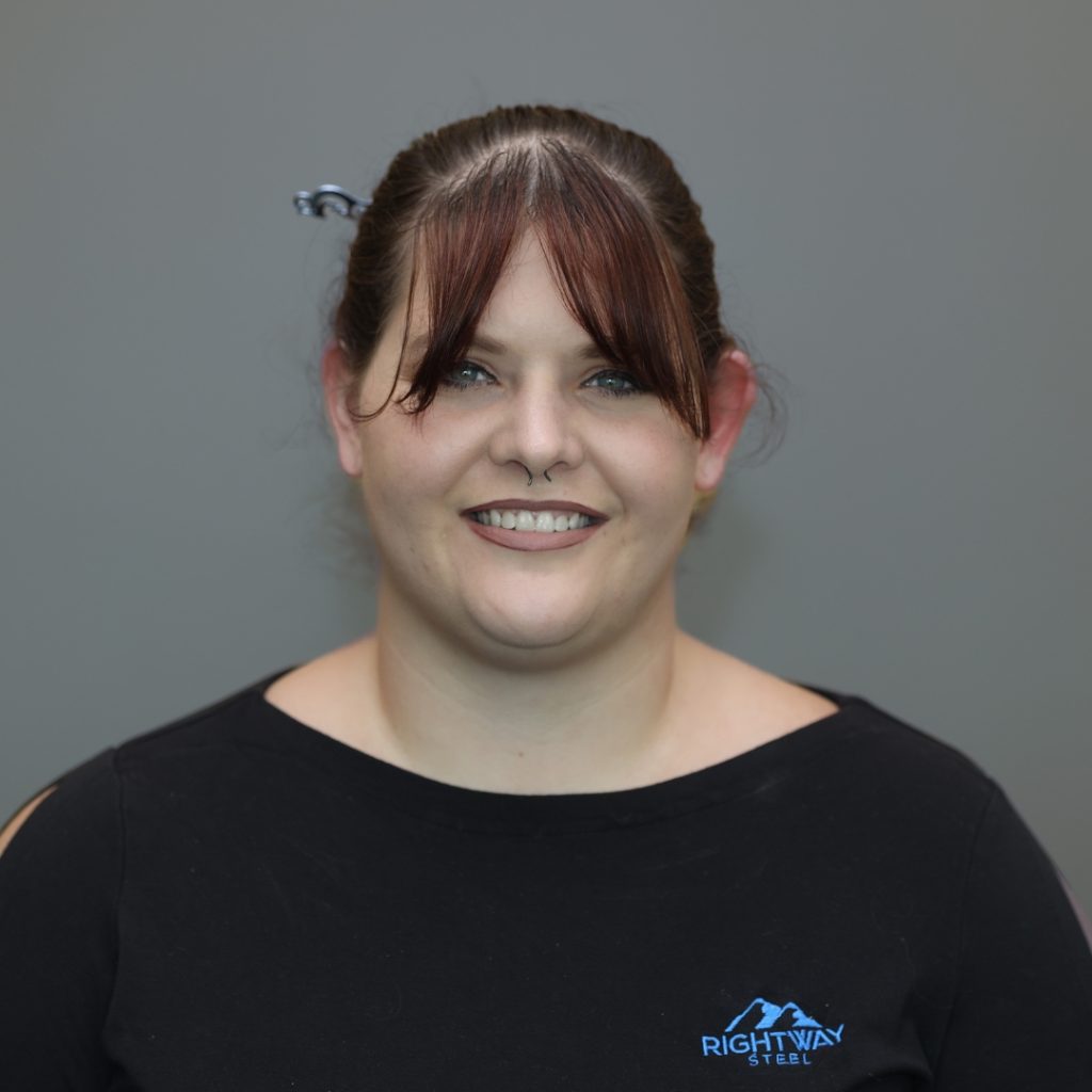 Kaydee Hamilton with Rightway Steel.